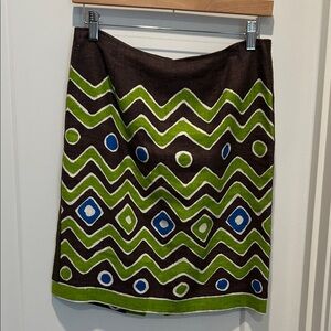 Worth above knee, linen skirt